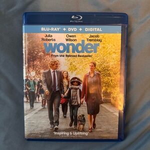 Wonder (Blu Ray + DVD 2017) Disc, Tested Working